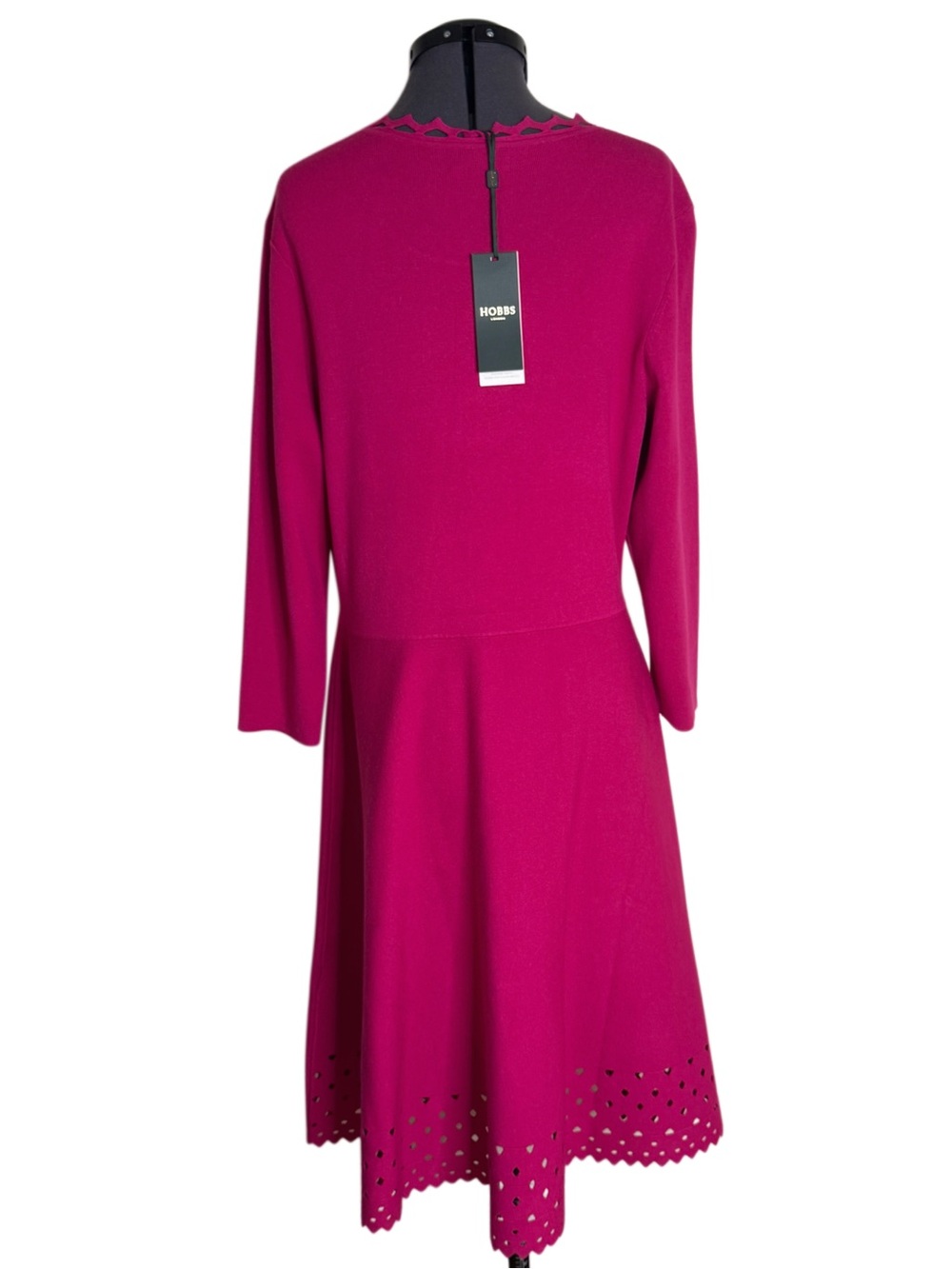 Hobbs London Myra Knitted Dress Orchid Pink NWT - Picture 5 of 10